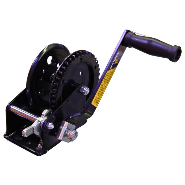 Boat Trailer Hand Winch – 1200lbs (Black)