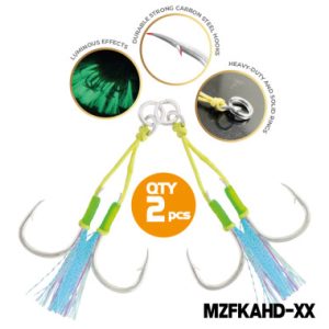Double Assist Glow with Kevlar ( Bright Tin Coated)