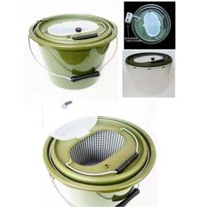 Fishing Tackle Box Live Bait Bucket