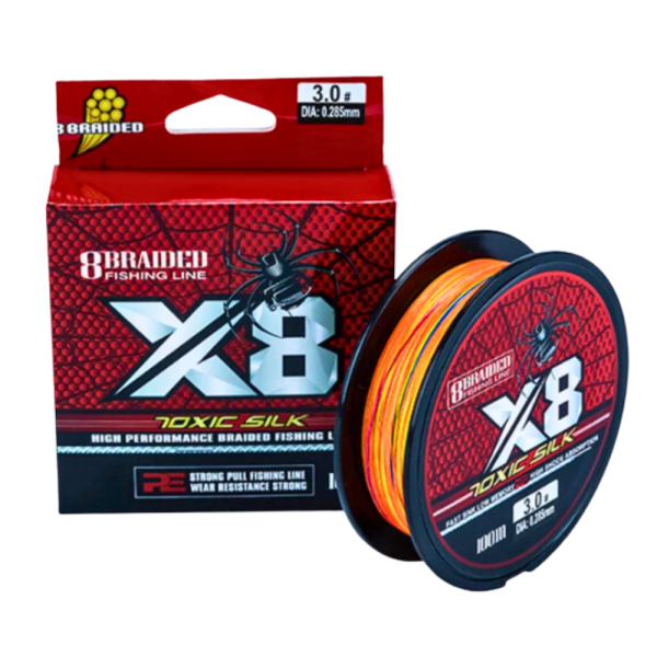 Fishing Line 100m X8 Toxic Silk