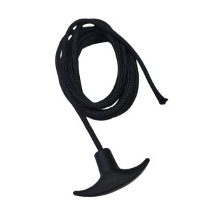 Spare pull rope for rudder system